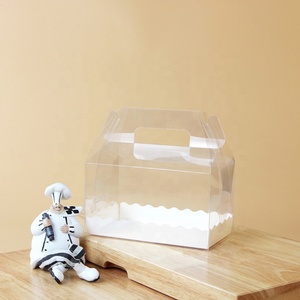 Boîte à gâteau transparente de 6 pouces, portable, de haute qualité, luxueuse, pour mariage, anniversaire, fête, respectueuse de l'environnement, recyclable, en PET - Product Image 6