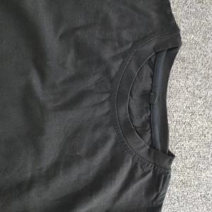 T-shirts pour hommes en stock commande directe style décontracté 100% pur coton boîte résistante noire en stock - Product Image 2