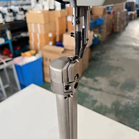 Máquina de Coser Industrial de Cuero YS-8365 con Columna Extra Alta, Máquina de Coser de Una Sola Aguja con Puntada de Bloqueo