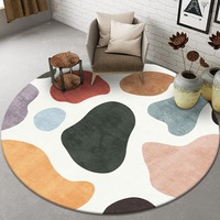 Wholesale Crystal Velvet Printed Area Rug Non Slip Easy Clean Polyester Floor Carpet for Living Room Bedroom Hotel Decoration