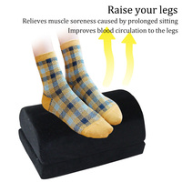 Repose-pieds de bureau ergonomique Hotsale réglable sous le bureau confort avec mousse à mémoire de forme pour le travail de bureau et l'utilisation de l'hôtel