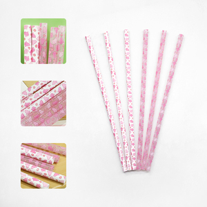 Pajitas Reutilizables de PP de 12 Pulgadas con Diseño de <span class=keywords><strong>Calabaza</strong></span> Fantasma Rosa Certificada para Bebidas de 30/40, Novedad Navideña 2025 - Product Image 6