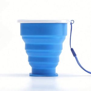 Botella de Agua de Silicona Plegable Reutilizable Portátil para Deportes al Aire Libre, Viajes, Campamento, Escuela, con Logotipo Personalizado - Product Image 1