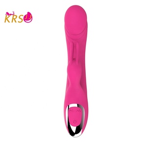 KRSJJ Silikon ABS Tahan Air Motor Ganda 12-frekuensi Simulasi Getaran Penis Bersertifikat Mainan Seks Vagina Vibrator Wanita - Product Image 2