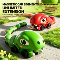 Juguete Magnético RC Serpiente Hambrienta, Juego Interactivo de Batalla para Dos Jugadores, Coche Comedor, Juguete Educativo, Regalos para Niños