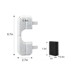 Filtres de remplacement Premium Banabapet pour fontaine à <span class=keywords><strong>eau</strong></span> pour animaux de compagnie, système de filtration quadruple personnalisé, charbon actif, échange d'ions - Product Image 2