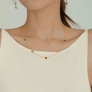 Collar de Joyería con Colgante de Clavícula de Lujo Personalizado, Collar de Acero Inoxidable de 18k, Regalo para Mujer - Product Image 6