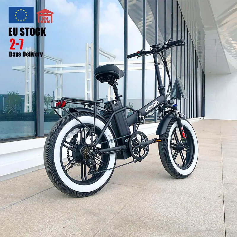 Eu Warehouse Bafang Rear hub 250W 48V 16Ah Adult Folding Ebike Cheap Price Lightweight City 20" Fat Tire Electric Bike In Stock