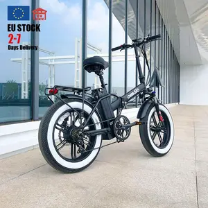 Eu Warehouse Bafang Rear hub 250W 48V 16Ah Adult Folding Ebike Cheap Price Lightweight City 20" Fat Tire Electric Bike In Stock