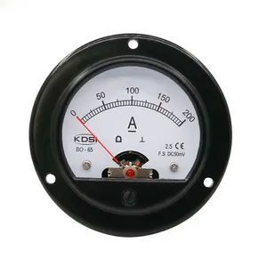 China Supplier BO-65 DC50mV 200A dc analog panel round ammeter