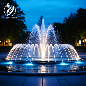 Fontana da Giardino di Alta Qualità Water Crown - Ritmo Acqua e Luce + Suono Rilassante di Scrognolamento per Giardino Esterno - Product Image 2