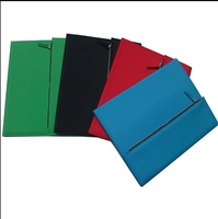 Polyester B5 fermeture éclair portefeuille dossier journal avec porte-bloc-notes étui à crayons 60 feuilles en cuir couverture rigide reliure à feuilles mobiles cadeau
