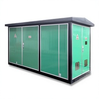 Transformateur de rue rectangulaire de type européen YBW 630 kVA, substation préinstallée, distribution d'énergie complète