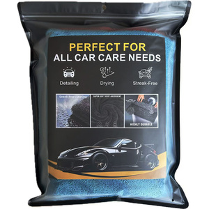 1600gsm sợi nhỏ rửa xe nhanh chóng khô khăn 60x90cm xoắn vòng lặp cho tự động chi tiết xe làm khô và làm sạch - Product Image 2