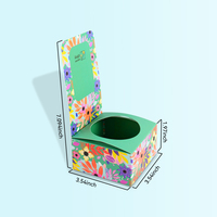 Boîte d'emballage pliable pour fleuriste, très vendue, pour pot de fleurs, rose, plante verte