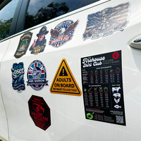 Autocollant magnétique personnalisé réutilisable découpé sur mesure, résistant aux UV, pour publicité commerciale sur fourgonnette, camion, véhicule