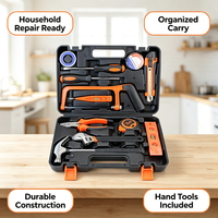 Kit d'outils de quincaillerie en gros pour usine, ensembles d'outils à main polyvalents pour l'assemblage domestique et la maintenance d'urgence