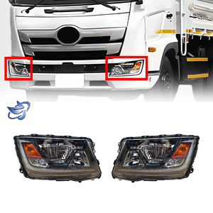 Zhijing อะไหล่ไฟหน้ารถบรรทุก LED 24V 12V ABS สำหรับ<span class=keywords><strong>500</strong></span> <span class=keywords><strong>Hino</strong></span> <span class=keywords><strong>Dominator</strong></span> - Product Image 1