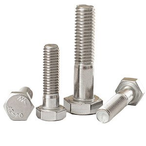 Prix d'usine – Boulons à tête hexagonale semi-filetés en acier inoxydable 304 de haute qualité, tailles métriques M6 à M16, norme DIN, finition brute - Product Image 1