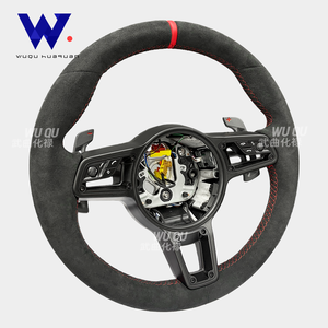 Volant en cuir de cerf nouvellement amélioré pour <span class=keywords><strong>Porsche</strong></span> Panamera 970 997 911 987 996 Cayenne 981 991.1 958 991 992 718 - Product Image 6