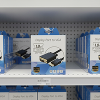 Câble DP vers VGA Mâle-Mâle 1,8m 1080P pour Ordinateur Portable, Téléviseur HD, Projecteur, Moniteur - Vente en Gros à Prix Abordable