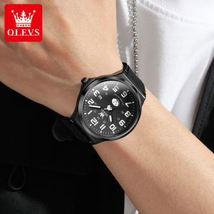 Montre à quartz de luxe OLEVS 5629 pour homme, avec logo personnalisé OEM, affichage semaine par semaine, étanche, design sportif, cadran à aiguilles, alliage 16 mm - Product Image 2
