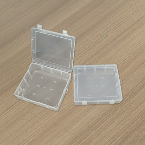 Rectangular Transparent Plastic Storage <b>Box</b> 22.8x20x5.3cm Covered For Masks Stationery Tools Electronics - Product Image 2