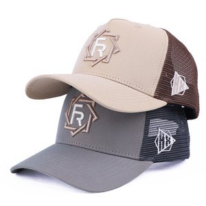 Bán Buôn Polyester Và Spandex Đất Nước Trucker Mũ Hat Tùy Chỉnh Lưới 5 Bảng Điều Chỉnh Biểu Tượng Tùy Chỉnh Thêu Thêu Trucker Mũ - Product Image 1