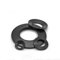 Rondelle conique à ressort usinée CNC, revêtement noir, taille personnalisée OEM, fournie directement par l'usine