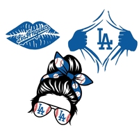 Vente en gros de skeleton, ventilateur de baseball, presse à chaud, autocollant de transfert Love Dodgers Skull DTF transferts, modèles de décalcomanies prêts à presser