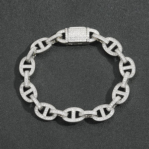 Hip Hop Bracelet 11MM Pig Nose <b>Chain</b> Personality <b>Cuban</b> <b>Chain</b> Hip Hop Men's Jewelry Tanjing Fashion Lijing Necklace - Product Image 2