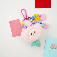 Gantungan Kunci Boneka Bunga Kartun Lucu Bahan Katun PP Ramah Lingkungan Lembut Dapat Disesuaikan Liontin Tas Kunci Mobil-Hadiah untuk Anak Perempuan & Anak-Anak