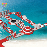 Parc aquatique gonflable en PVC durable, personnalisé, pour usage commercial, grand centre de jeux aquatiques extérieur pour enfants et adultes, idéal pour l'été