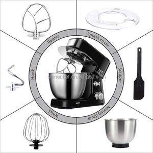 Máy trộn thực phẩm hành tinh tự động 500W, máy trộn bột gia dụng với nắp trong suốt chống bắn nước CB - Product Image 5