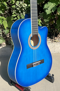 <span class=keywords><strong>Guitarra</strong></span> Clásica Aiersi <span class=keywords><strong>Popular</strong></span> para Principiantes <span class=keywords><strong>y</strong></span> Estudiantes, Color Azul, Acabado Mate, Venta al por Mayor - Product Image 2