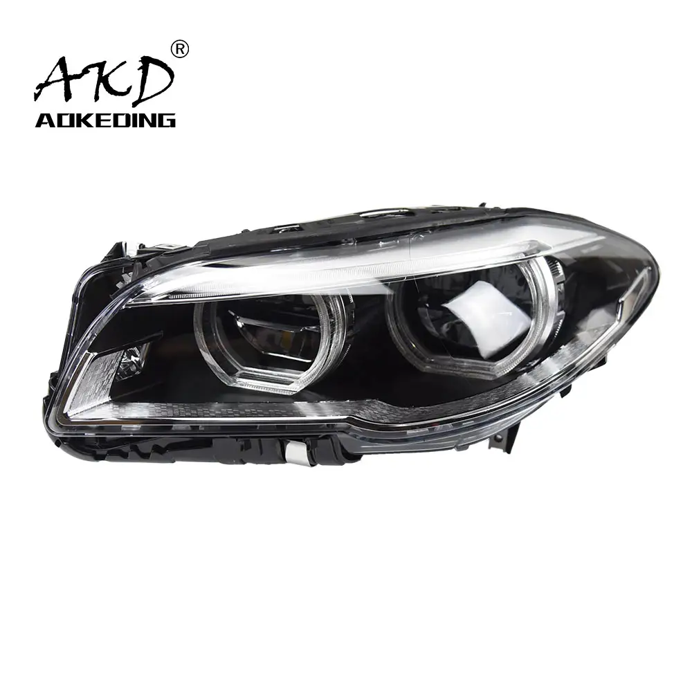 AKD 차 스타일링 전조등 대 한 F10 F11 F18 2010-2017 e5544 523m5 LED DRL Head Lamp Turn Signal Led 프로젝터 액세서리