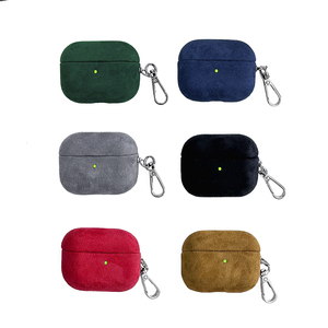 Accesorios de cuero de gamuza de alta calidad para la funda protectora de auriculares AirPod Pro 3 2 - Product Image 3