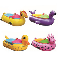 Bateau tamponneur gonflable d'usine, bateau tamponneur électrique pour enfants à batterie pour équipement de jeu aquatique en piscine gonflable