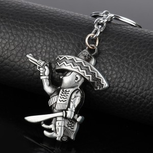 Fuorilegge portachiavi pendenti per motociclisti in metallo messicano portachiavi BANDIDOS Motorcycle Club MC in tutto il mondo accessori pendenti per ragazzi - Product Image 3