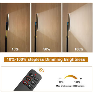 Lámpara de Pie LED de Madera Sólida de 30W, Alto Brillo, Control Remoto, Temperatura de Color Ajustable, Regulable sin Escalonamientos, CRI 90 - Product Image 5