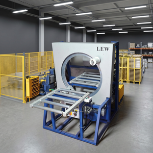 เครื่องพันพาเลทแบบแนวนอน LEW กึ่งอัตโนมัติ ใช้ไฟฟ้า 380V เครื่องจักรและฮาร์ดแวร์ - Product Image 2