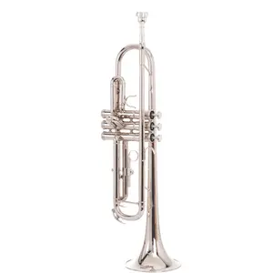 Professional Trumpet Instrument In B Flat Nickel Silver Trumpet Silver Model