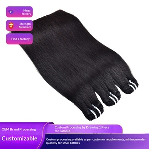 14A Raw Vietnamese Human Hair Cuticle Aligned Unprocessed Virgin Bulk Bone Straight Bundles for <b>Wigs</b> Hair Extension - Product Image 6