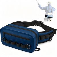 Sac banane de pêche à coque rigide anti-rayures avec fermeture éclair étanche et sangle réglable pour la pêche en rive et les sports nautiques en extérieur