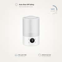 Humidificateur ultrasonique à grande capacité de 4 L, humidificateur à brume fraîche, 300 ml/h, silencieux toute la nuit, pour grande pièce, maison, bureau, salon
