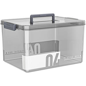 Caja de Almacenamiento de Plástico Transparente, Rectangular, Reforzada, Organizador de Aperitivos, Contenedor Multifuncional para Juguetes con Tapa - Product Image 4