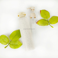 Bouteille en plastique de 200 ml en paille de blé biodégradable avec bouchon à vis, sérigraphiée, rechargeable, couleur personnalisée, pour sérum de soin et crème visage