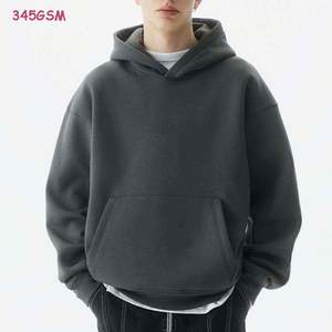 Hoodies vierges en molleton épais et lourd, coupe oversize, personnalisables avec logo, pour hommes – Qualité supérieure - Product Image 1