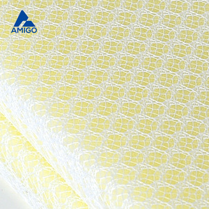 Amigo Diamond Pattern <b>Yellow</b> <b>Sponge</b> Pad Rectangle Kitchen Cleaning Non-Scratch Dishcloth 2 Pack - Product Image 2