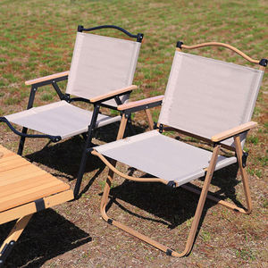 كرسي صيد وترحال خارجي محمول للشاطئ قابل للطي مصنوع من المعدن ومزود بمسند للذراع - Product Image 2